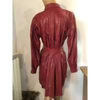 Aniye By Kleid aus Lackleder in Rot