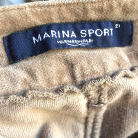 Marina Rinaldi Paire de Pantalon en Coton en Ocre
