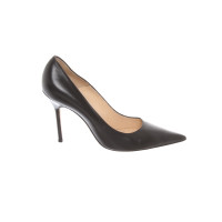 Manolo Blahnik Décolleté/Spuntate in Pelle in Nero