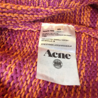 Acne Pull en coton rose / orange
