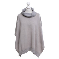 Fabiana Filippi Roll collar poncho in beige