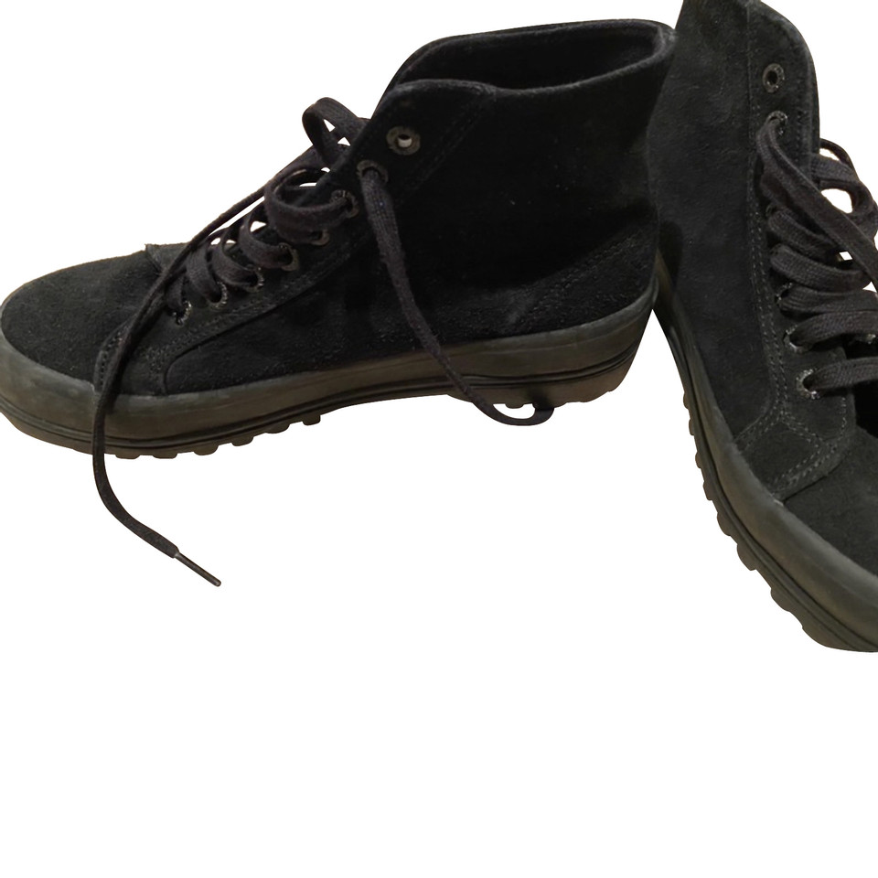 Superga Scarpe stringate in Pelle in Nero