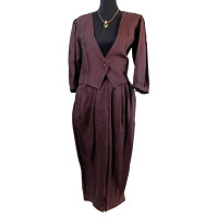 Emanuel Ungaro Suit Linen in Bordeaux