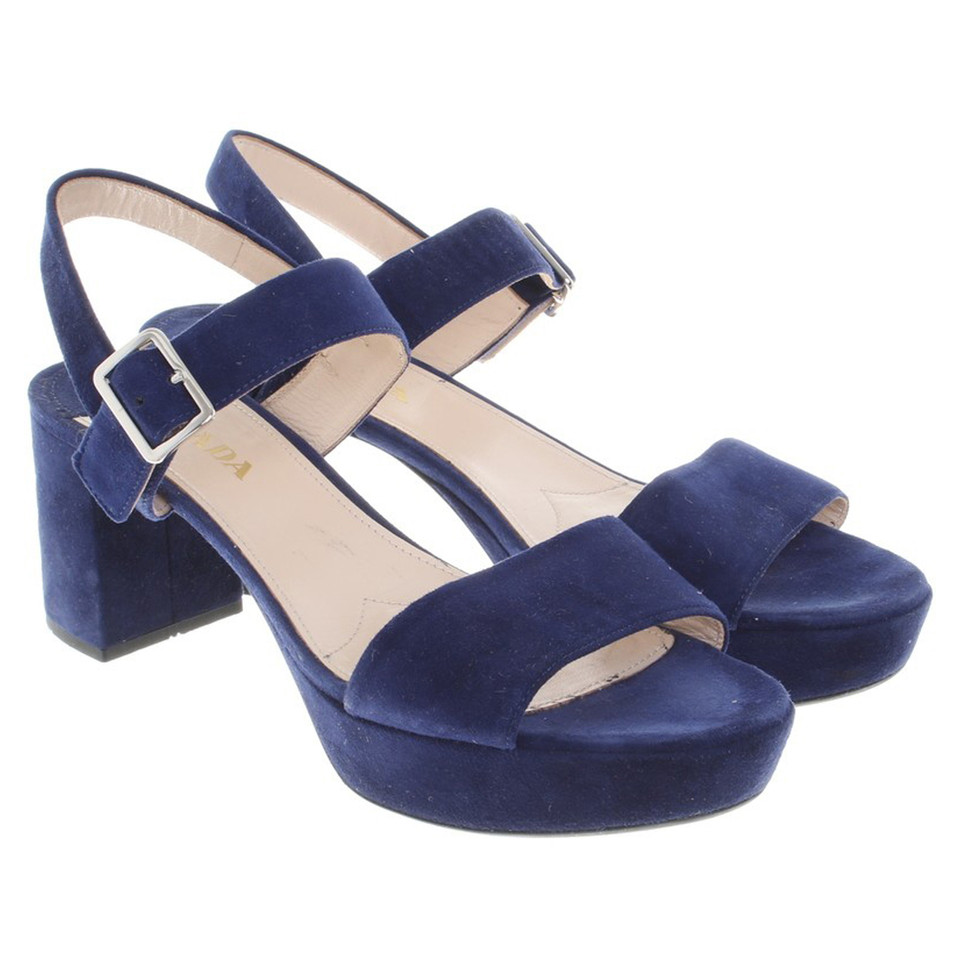 Prada Sandaletten in Blau