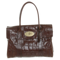 Mulberry "Bayswater Bag" pelle goffrata