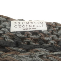 Brunello Cucinelli Pullover in maglia asimmetrica 