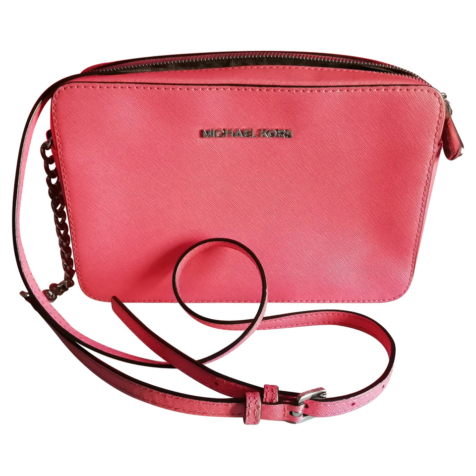 Michael Kors Borsa a tracolla in Pelle in Rosa