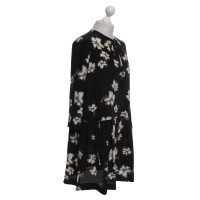 Rochas Robe en soie avec un motif floral