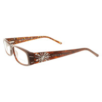 Versace Strette occhiali a Brown