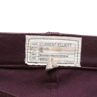 Current Elliott Trousers Leather in Bordeaux