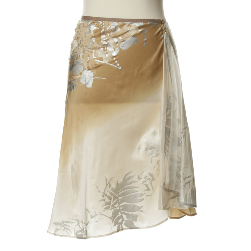 Hugo Boss Silk skirt with floral print