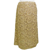 Prada Skirt Silk in Gold