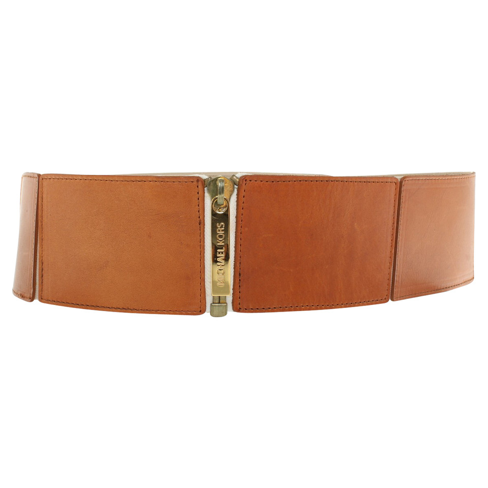 Michael Kors Leather Belt in Brown