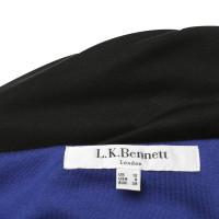 L.K. Bennett Jurk in Blue / zwart