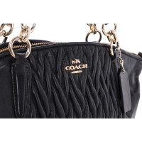 Coach Handtasche aus Leder in Schwarz