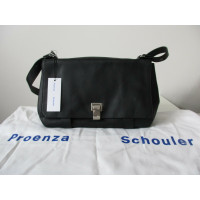 Proenza Schouler Ps Courier Bag aus Leder in Schwarz