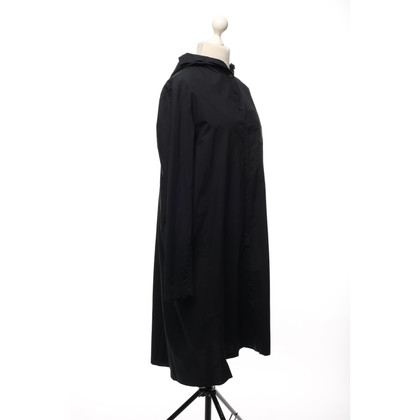 Rundholz Kleid aus Baumwolle in Schwarz