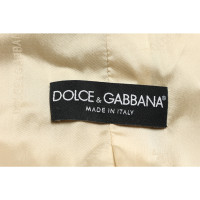 Dolce & Gabbana Blazer aus Leinen in Beige