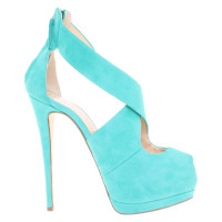 Giuseppe Zanotti Pumps/Peeptoes Suede in Turquoise