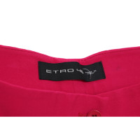 Etro Trousers Wool in Fuchsia