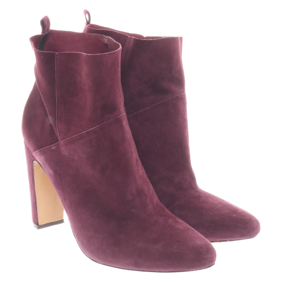 Rachel Zoe Bottines en Cuir en Bordeaux