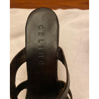 Céline Sandals Leather in Brown