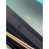 Cartier Täschchen/Portemonnaie aus Leder in Grün