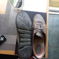 Armani Chaussures de sport en Coton en Beige
