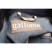 John Galliano Giacca/Cappotto in Cotone in Blu