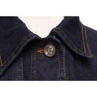 John Galliano Jacket/Coat Cotton in Blue