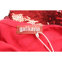 John Galliano Vestito in Cotone in Rosso