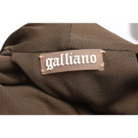 John Galliano Kleid aus Viskose in Khaki