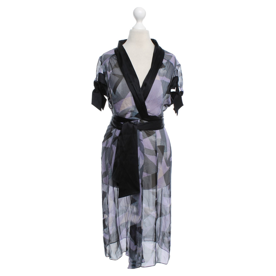 Diane Von Furstenberg Silk dress with satin ribbons