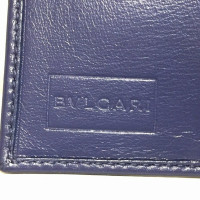 Bulgari Täschchen/Portemonnaie aus Leder in Violett