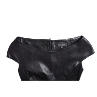 Jitrois Dress Leather in Black