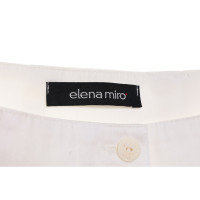 Elena Mirò Paire de Pantalon en Blanc