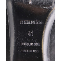 Hermès Stiefeletten aus Wildleder in Schwarz