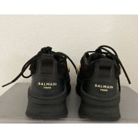 Balmain Sneakers aus Leder in Schwarz