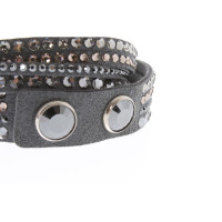 Swarovski Bracelet/Wristband Leather in Grey