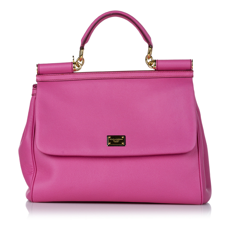 Dolce & Gabbana Sicily Bag Leer in Roze