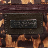 Dolce & Gabbana Umhängetasche aus Wildleder in Schwarz