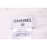 Chanel Anzug aus Baumwolle in Creme