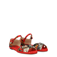 Dolce & Gabbana Sandales en Cuir en Rouge
