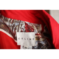 Céline Giacca/Cappotto in Cotone in Rosso