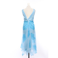 Donna Karan Kleid aus Seide in Blau