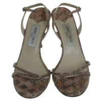 Jimmy Choo Sandales en cuir de reptile