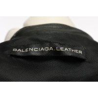 Balenciaga Giacca/Cappotto in Pelle in Grigio