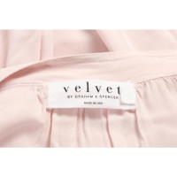Velvet Top en Viscose en Rose/pink