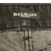 Balmain Hose aus Baumwolle in Grau