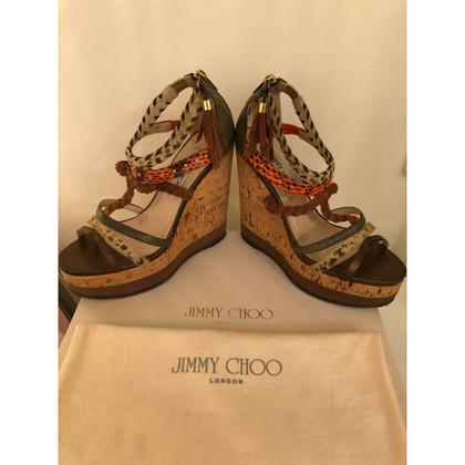 Jimmy Choo Chaussures compensées en Cuir